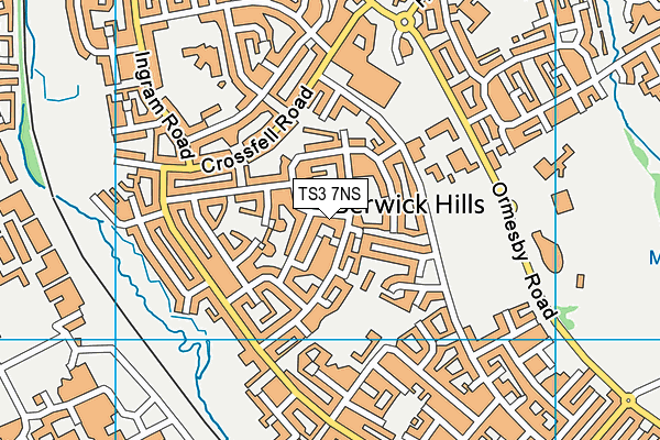 TS3 7NS map - OS VectorMap District (Ordnance Survey)