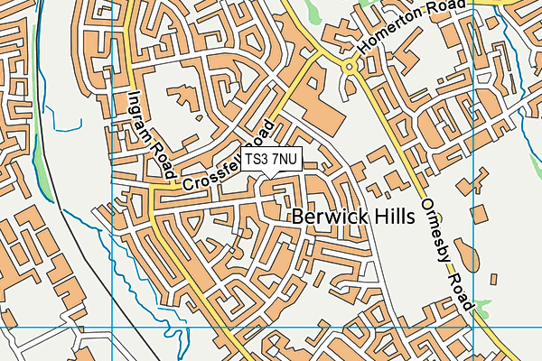 TS3 7NU map - OS VectorMap District (Ordnance Survey)