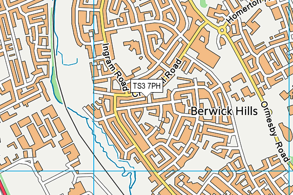 TS3 7PH map - OS VectorMap District (Ordnance Survey)