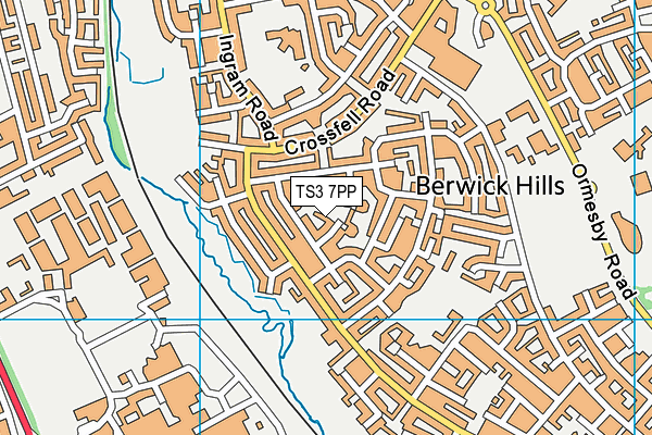 TS3 7PP map - OS VectorMap District (Ordnance Survey)