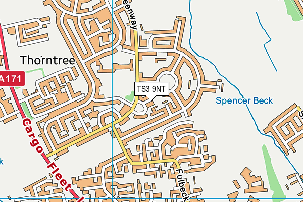 TS3 9NT map - OS VectorMap District (Ordnance Survey)