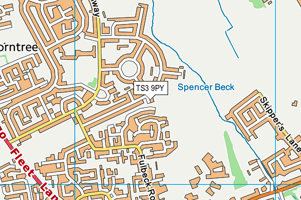TS3 9PY map - OS VectorMap District (Ordnance Survey)