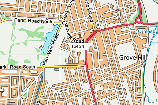 St Joseph Rc Primary School map (TS4 2NT) - OS VectorMap District (Ordnance Survey)