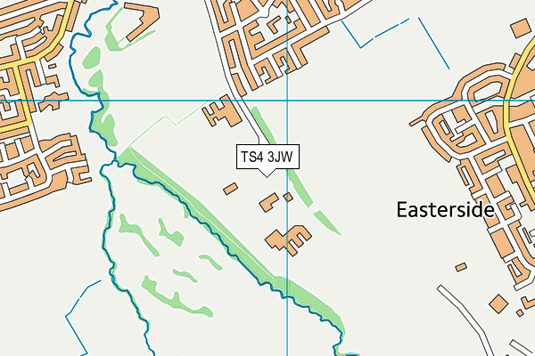 Trinity Catholic College map (TS4 3JW) - OS VectorMap District (Ordnance Survey)