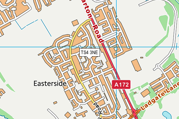 TS4 3NE map - OS VectorMap District (Ordnance Survey)