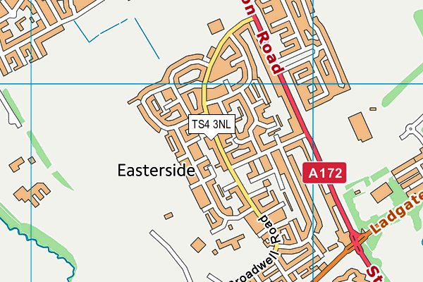 TS4 3NL map - OS VectorMap District (Ordnance Survey)