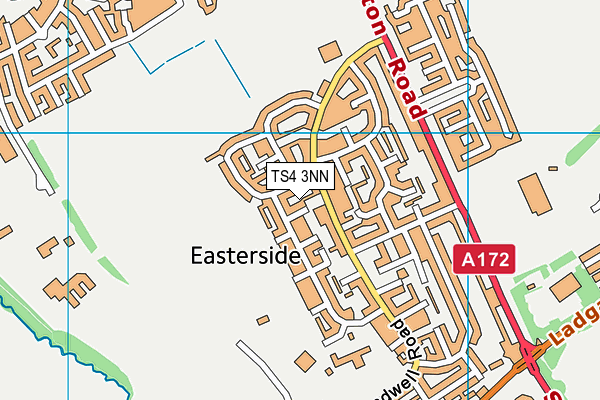 TS4 3NN map - OS VectorMap District (Ordnance Survey)