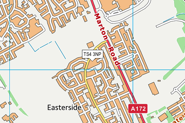 TS4 3NP map - OS VectorMap District (Ordnance Survey)