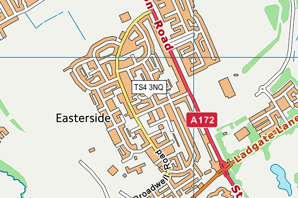 TS4 3NQ map - OS VectorMap District (Ordnance Survey)