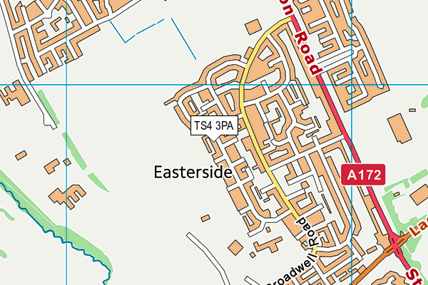 TS4 3PA map - OS VectorMap District (Ordnance Survey)