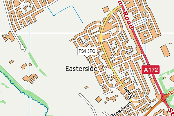 TS4 3PQ map - OS VectorMap District (Ordnance Survey)