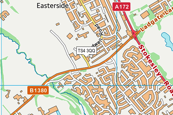 TS4 3QQ map - OS VectorMap District (Ordnance Survey)