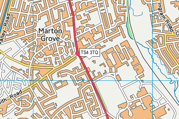 TS4 3TQ map - OS VectorMap District (Ordnance Survey)