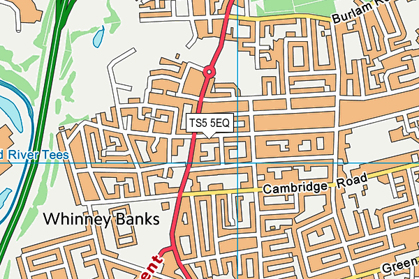 TS5 5EQ map - OS VectorMap District (Ordnance Survey)