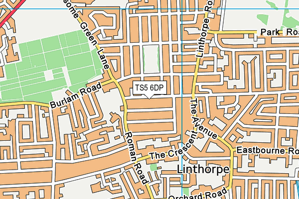 TS5 6DP map - OS VectorMap District (Ordnance Survey)