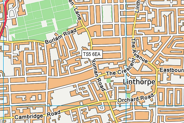 Linthorpe Community Primary School map (TS5 6EA) - OS VectorMap District (Ordnance Survey)