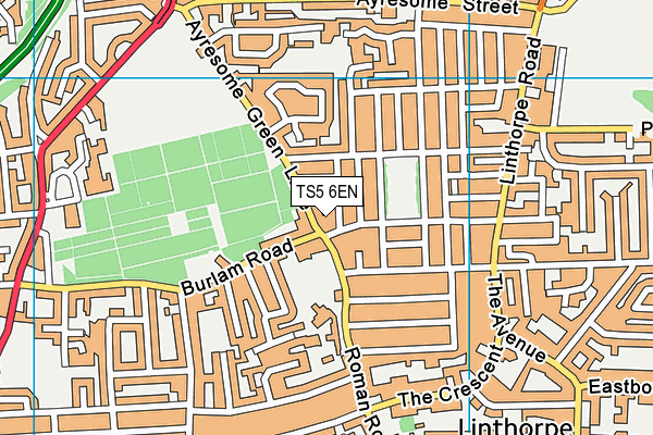 TS5 6EN map - OS VectorMap District (Ordnance Survey)