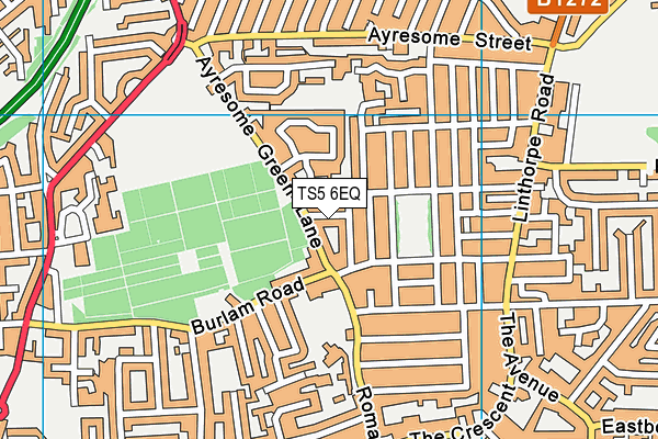 TS5 6EQ map - OS VectorMap District (Ordnance Survey)