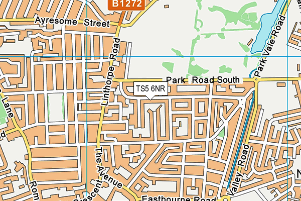 TS5 6NR map - OS VectorMap District (Ordnance Survey)