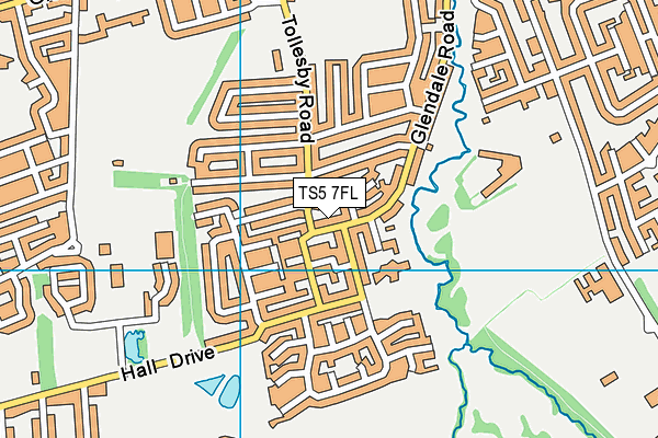 TS5 7FL map - OS VectorMap District (Ordnance Survey)