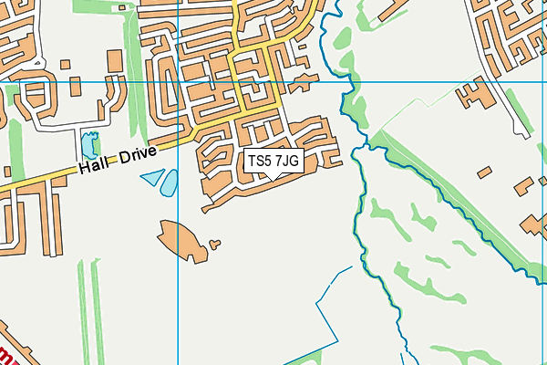 TS5 7JG map - OS VectorMap District (Ordnance Survey)