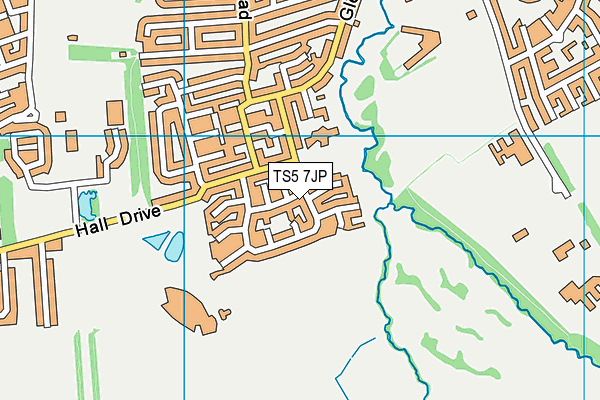 TS5 7JP map - OS VectorMap District (Ordnance Survey)