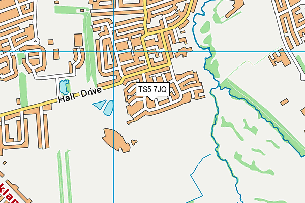TS5 7JQ map - OS VectorMap District (Ordnance Survey)