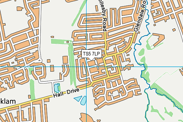 TS5 7LP map - OS VectorMap District (Ordnance Survey)