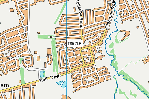 TS5 7LR map - OS VectorMap District (Ordnance Survey)