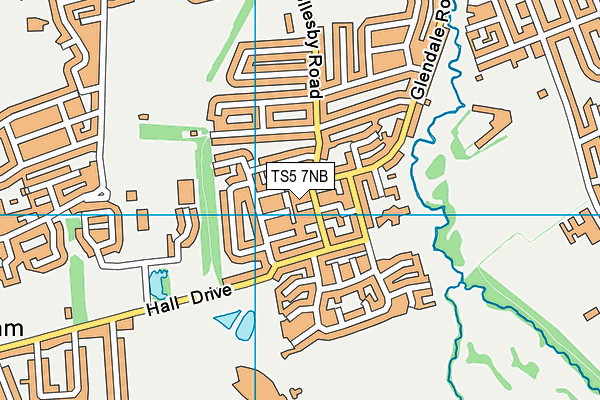 TS5 7NB map - OS VectorMap District (Ordnance Survey)