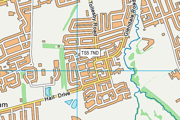 TS5 7ND map - OS VectorMap District (Ordnance Survey)