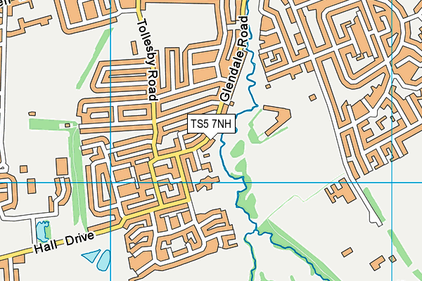 TS5 7NH map - OS VectorMap District (Ordnance Survey)