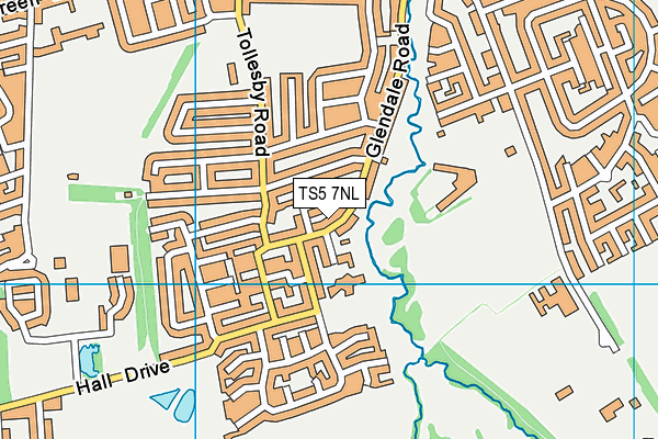 TS5 7NL map - OS VectorMap District (Ordnance Survey)