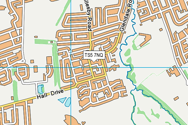TS5 7NQ map - OS VectorMap District (Ordnance Survey)
