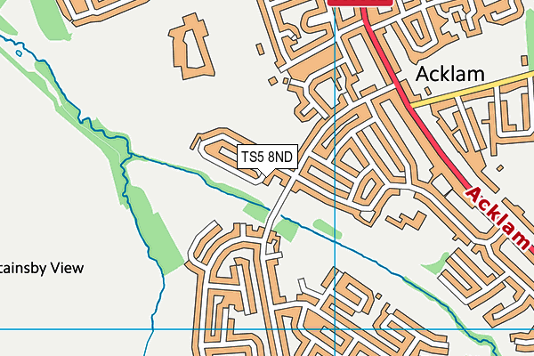 TS5 8ND map - OS VectorMap District (Ordnance Survey)