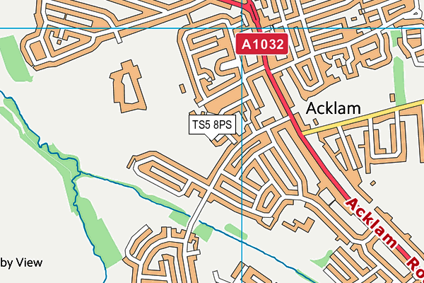 TS5 8PS map - OS VectorMap District (Ordnance Survey)