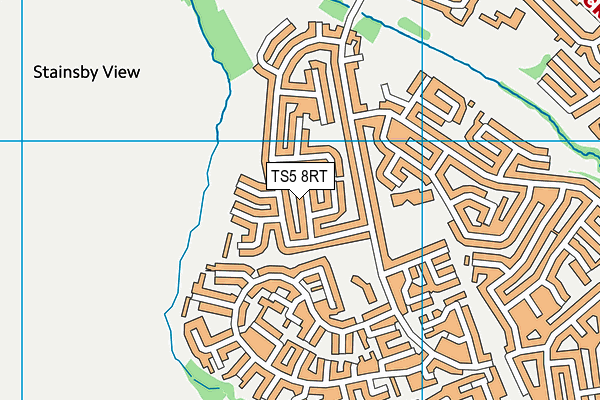 TS5 8RT map - OS VectorMap District (Ordnance Survey)