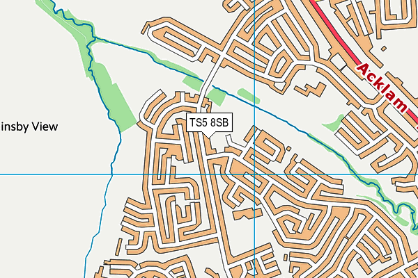 Kader Youth & Community Centre (Closed) map (TS5 8SB) - OS VectorMap District (Ordnance Survey)