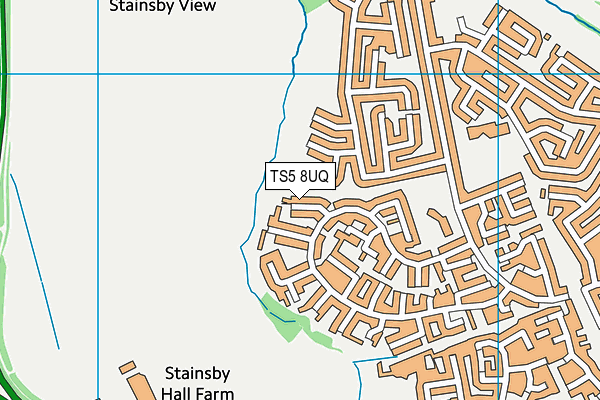 TS5 8UQ map - OS VectorMap District (Ordnance Survey)