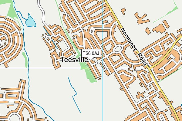 TS6 0AJ map - OS VectorMap District (Ordnance Survey)