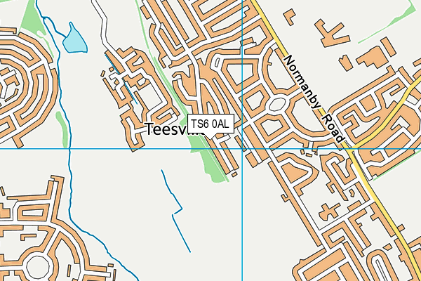 TS6 0AL map - OS VectorMap District (Ordnance Survey)