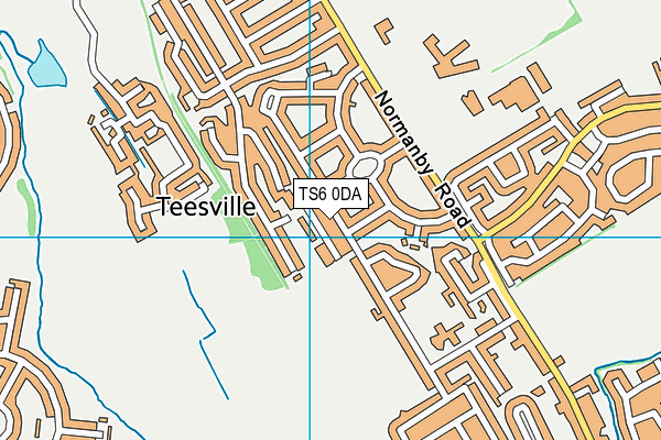 TS6 0DA map - OS VectorMap District (Ordnance Survey)