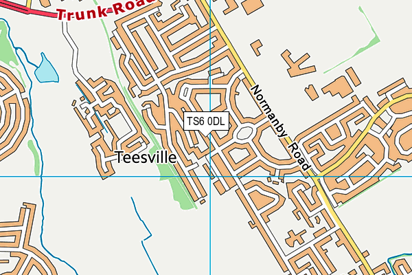 TS6 0DL map - OS VectorMap District (Ordnance Survey)