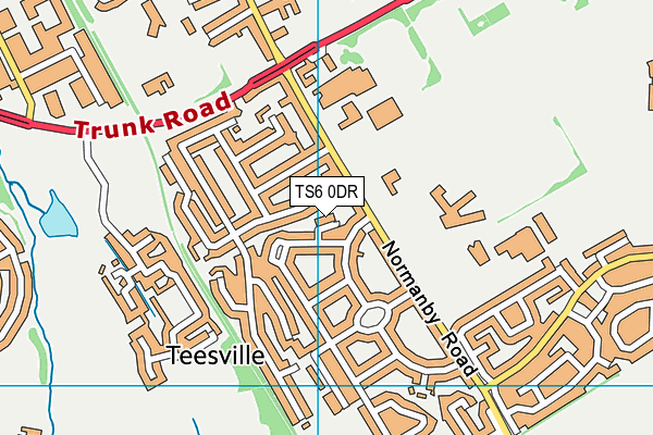 TS6 0DR map - OS VectorMap District (Ordnance Survey)