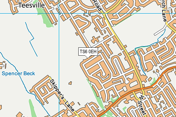 TS6 0EH map - OS VectorMap District (Ordnance Survey)