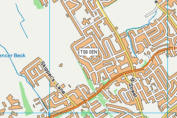 TS6 0EN map - OS VectorMap District (Ordnance Survey)