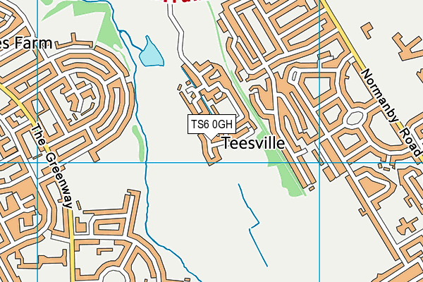 TS6 0GH map - OS VectorMap District (Ordnance Survey)