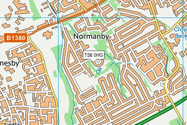 TS6 0HG map - OS VectorMap District (Ordnance Survey)