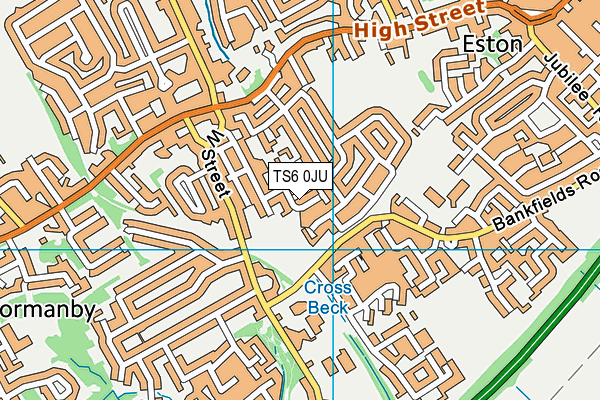 TS6 0JU map - OS VectorMap District (Ordnance Survey)