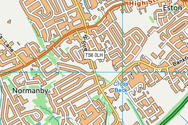 TS6 0LH map - OS VectorMap District (Ordnance Survey)